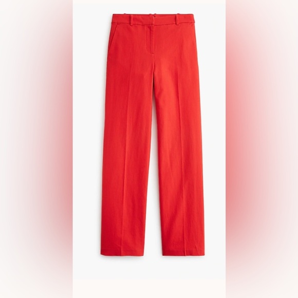 NWT J. Crew orange Wide Leg Linen blend trousers - Picture 6 of 8